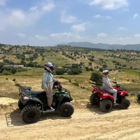 Quad biking in the mountains of Tamraght near Agadir Morocco